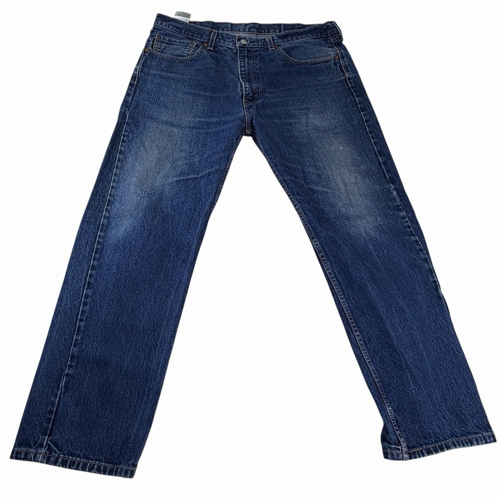 Levis 505 Straight Leg Jeans Mens 36x29 Blue Medium Wash Denim Classic Casual